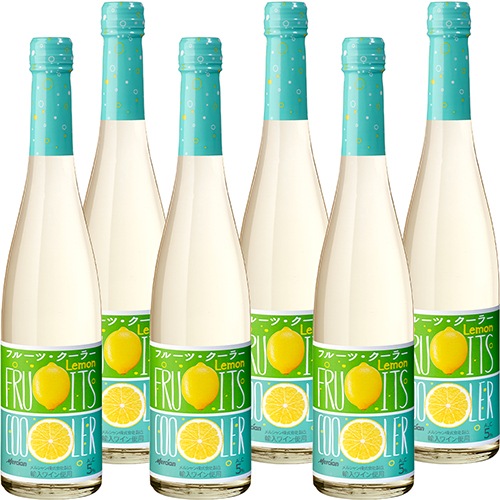 メルシャン フルーツクーラー レモン 500ml×6本 白ワイン 微炭酸 u-yu