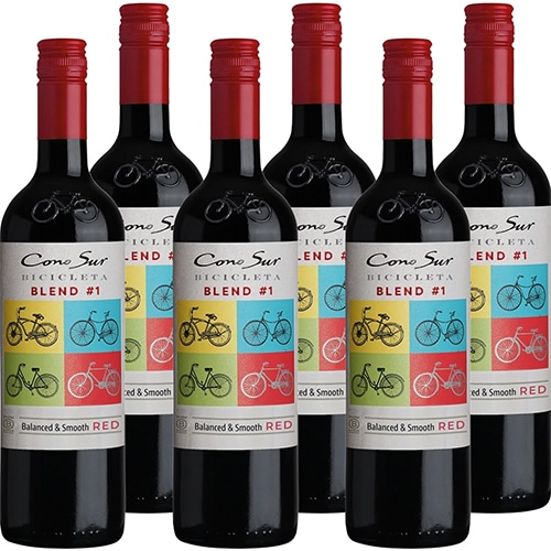 コノスル ビシクレタ レッドブレンド＃1 750ml×6本 チリ 赤 u-yu