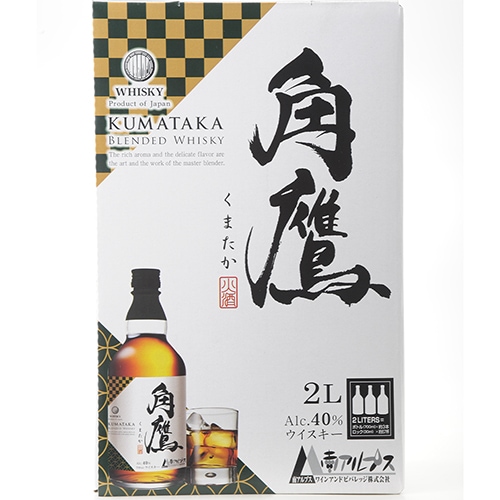 角鷹 くまたか 2L BIB 2000ml×6本 1ケース バッグインボックス ブレンデッドウイスキー 日本 u-yu