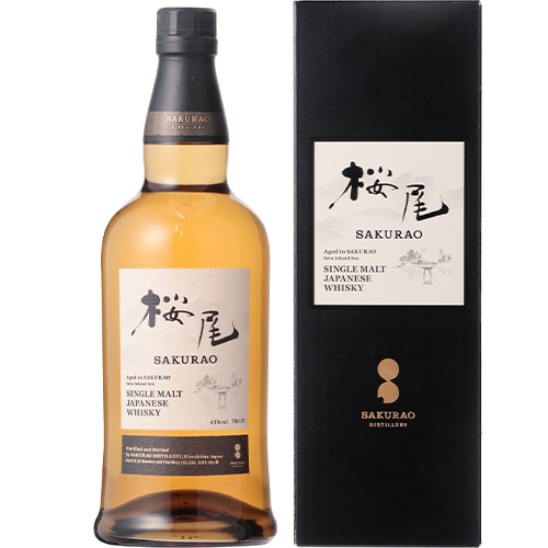 サクラオB&D シングルモルトジャパ二ーズウイスキー 桜尾 700ml 箱入 u-yu