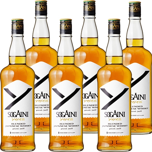 サクラオB&D ブレンデッドジャパニーズウイスキー SOGAINI ソガイニ 700ml×6本 u-yu