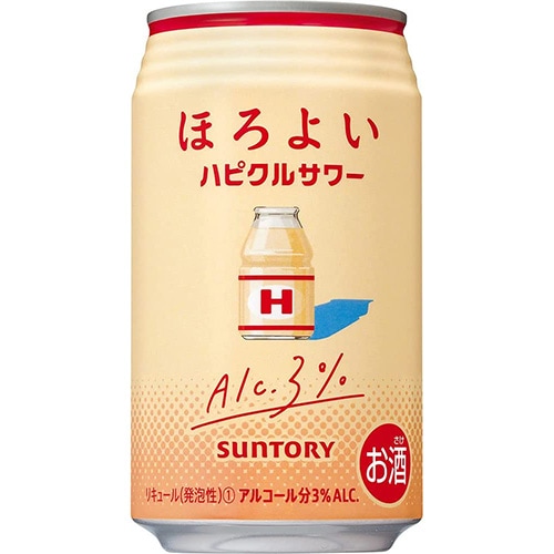サントリー ほろよい ハピクルサワー 350ml×24本 1ケース チューハイ u-sa