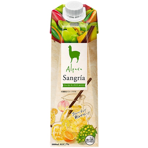 アサヒ アルパカ サングリア ホワイト 1Lパック 1000ml×12本 1ケース チリ u-yu