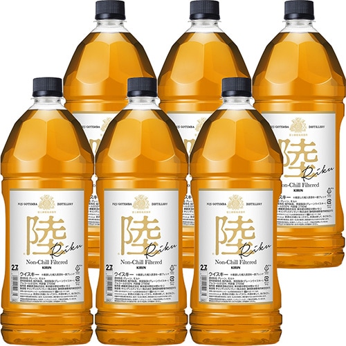 キリン ウイスキー陸 2.7Lペット 2700ml×6本 1ケース ブレンデッドウイスキー u-yu