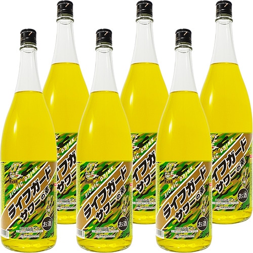 中野BC ライフガードサワーの素 1.8L瓶 1800ml×6本 チューハイの素 u-yu