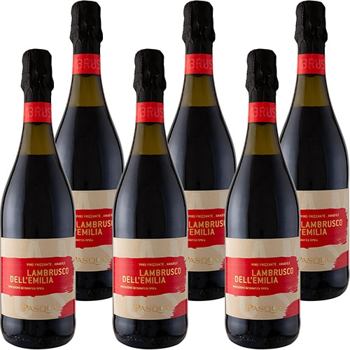 パスクア ランブルスコ デッレミリア 750ml×6本 イタリア 赤ワイン 微発泡 スパークリング u-yu 