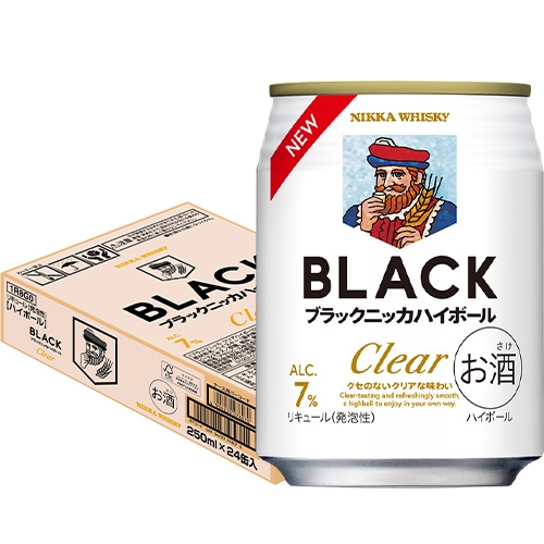 アサヒ ブラックニッカ クリアハイボール 250ml×24本 1ケース u-sa