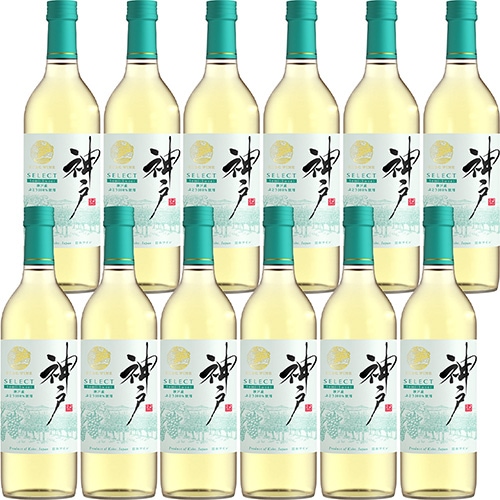 白鶴 神戸ワイン 白甘 720ml×12本 1ケース やや甘口 日本ワイン 神戸ワイナリー u-yu