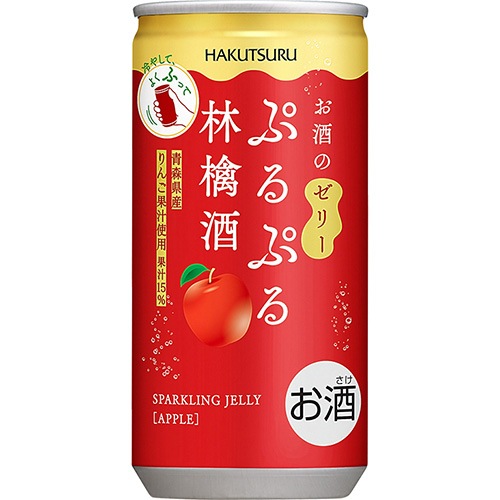 白鶴 ぷるぷる林檎酒 190ml×30本 1ケース お酒のゼリー リキュール u-sa