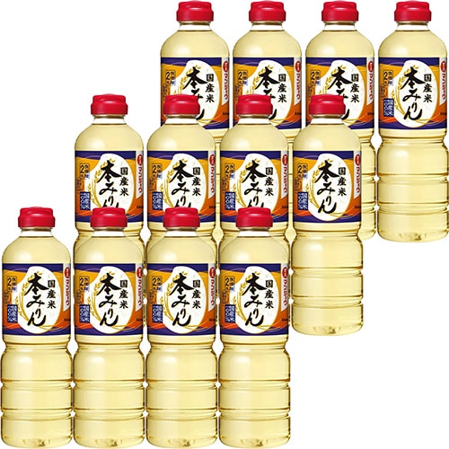 キッコーマン マンジョウ 国産米 本みりん 750ml×12本 1ケース ペットボトル u-sa