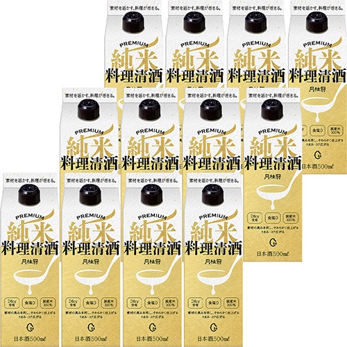 月桂冠 プレミアム純米料理清酒 パック 500ml×12本 1ケース 純米酒 料理酒 u-sa