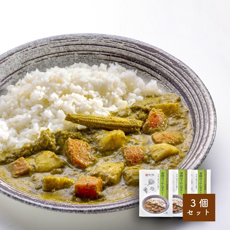 然の膳 薬膳ほうれん草カレー (3個セット)