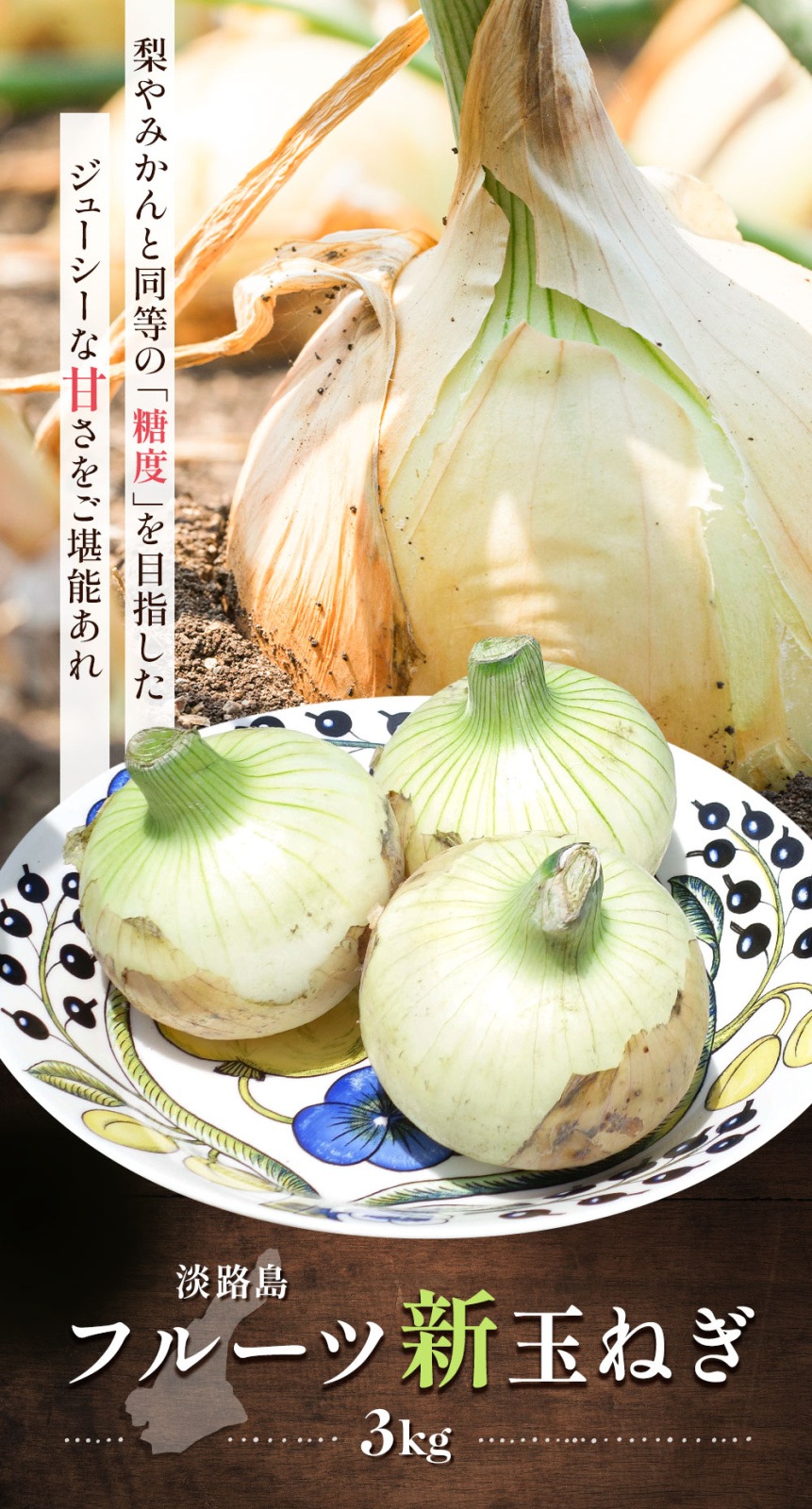 淡路島フルーツ新玉ねぎ3kg | 淡路島フルーツ玉ねぎ | 淡路島