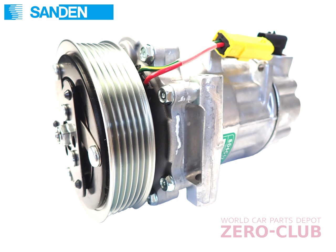 プジョー207/307後期 用/SANDEN純正 新品ACコンプレッサー 』【ACPE