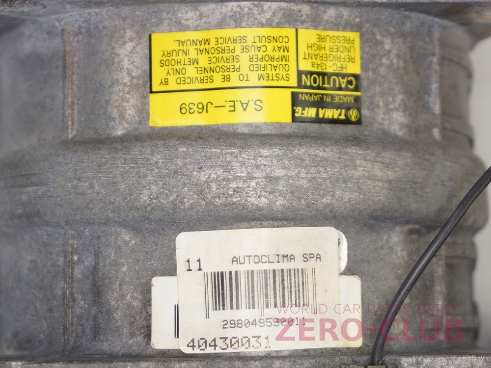 3CU1130GK2 ) フィアット パンダ 純正エアコンコンプレッサー　SCSB06 フィアット&frasl;アバルト&frasl;ランチア エアコンコンプレッサー 500