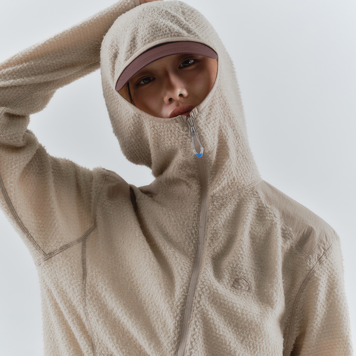 サルセーション Knitted Hoodie ジャケット 新品未使用 CCC Spliced Cable Knit Hoodie - Off White | Womens Knitwear | Shop