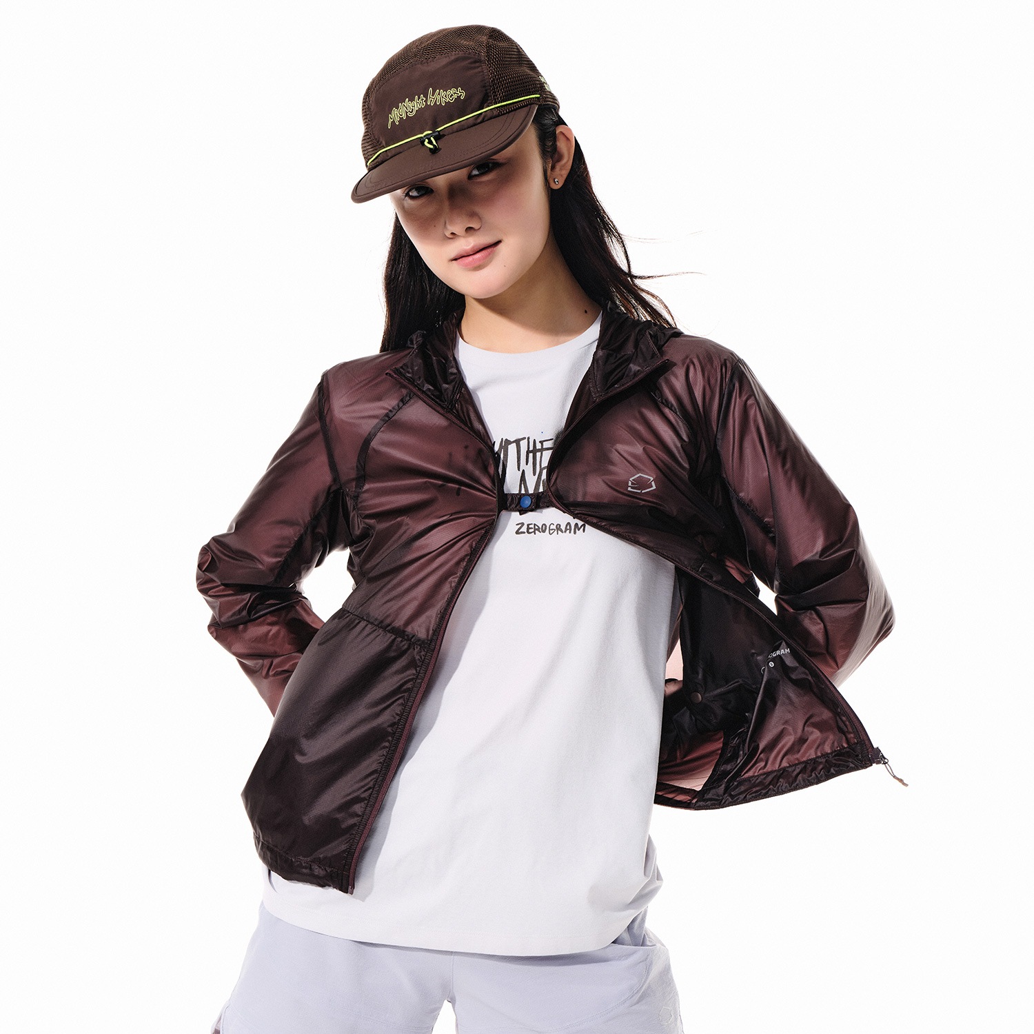 RAMONA ZEROWEIGHT WINDBREAKER（Unisex）BROWN