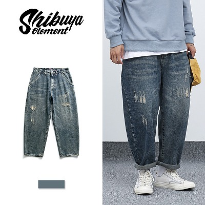 メンズファッション レトロ風 デニムパンツ 男女兼用 ストリート系 ボトムス 春秋冬 新作★