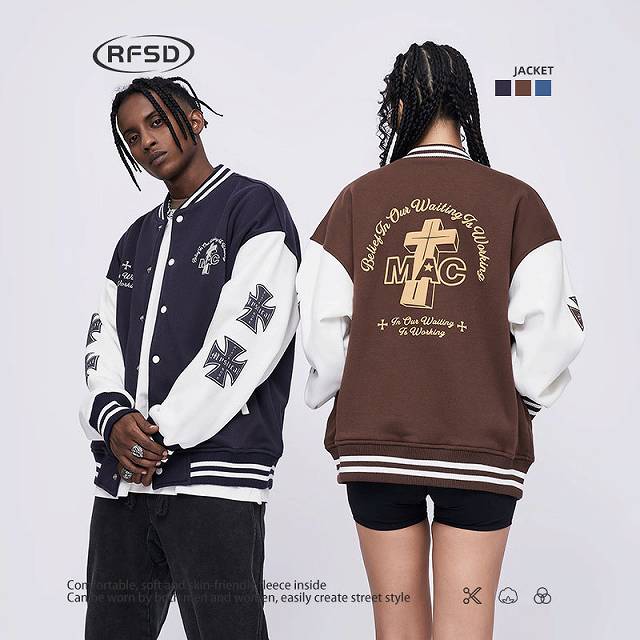 メンズファッション スタジャン 男女兼用 ストリート系 ジャケット