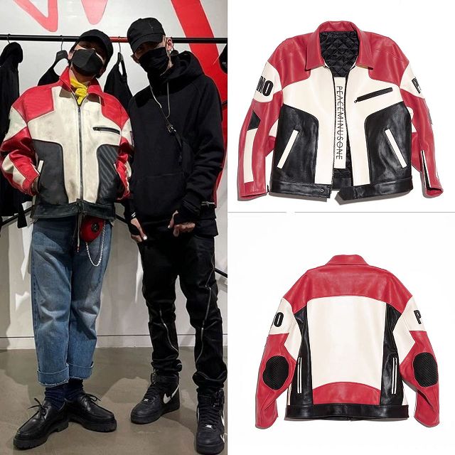 メンズファッション 中綿 PU ジャケット 男女兼用 ストリート系 防寒アウター 秋冬 2023新作★