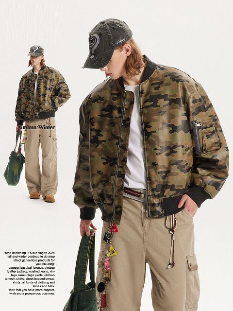 メンズ  PU 中綿 ジャケット 男女兼用 ストリート系 防寒アウター 秋冬 2024新作★