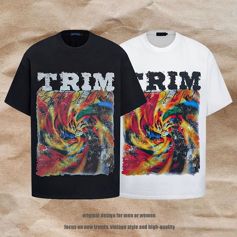 2色 カジュアルストライプラウンドネック 貝ビーズ付きTシャツ メンズ,トップス,Tシャツ・カットソー | アパレル卸・仕入れ専門