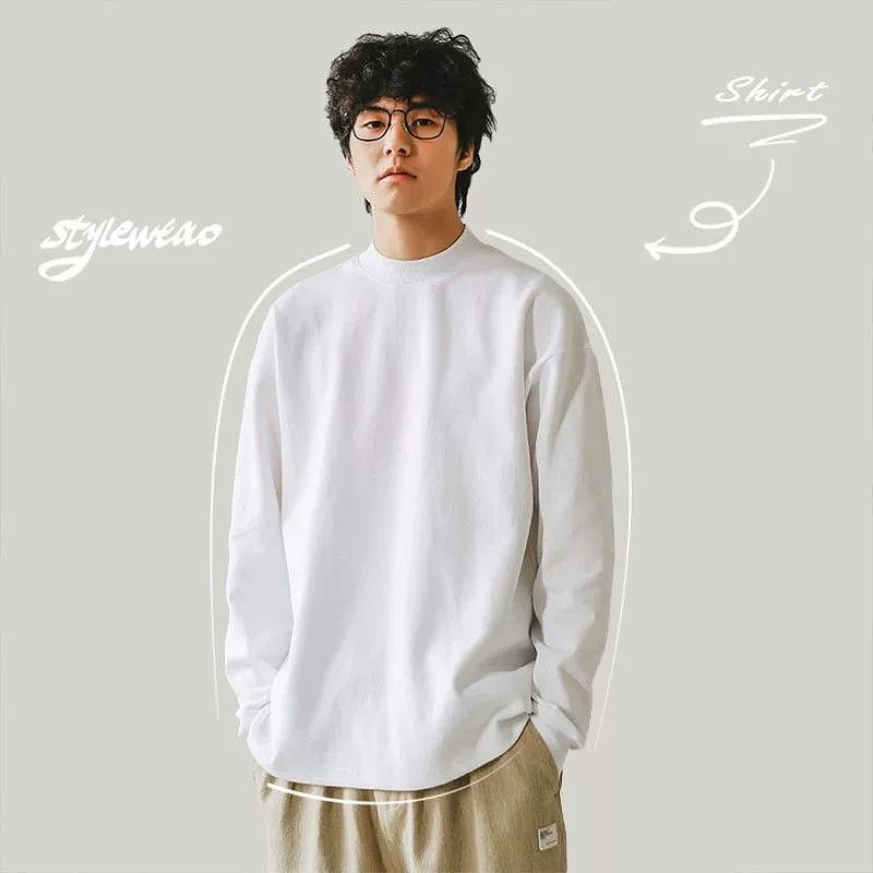 メンズファッション 無地 長袖Tシャツ 男女兼用 カジュアル トップス 春秋 2025新作★全6色