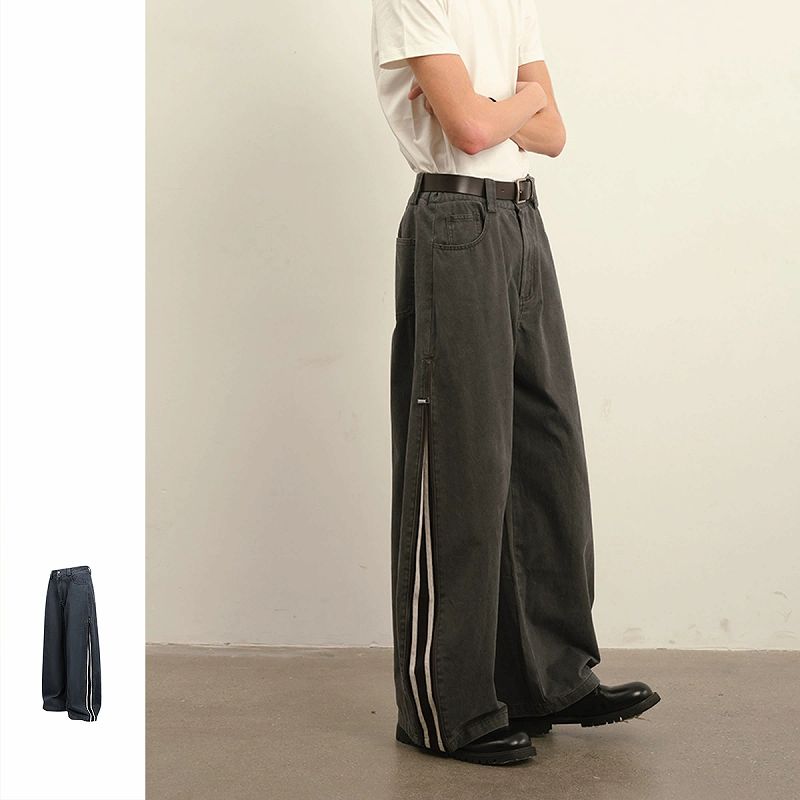 メンズファッション ワーク風 パンツ 男女兼用 ストリート系 ボトムス 秋冬 2025新作★