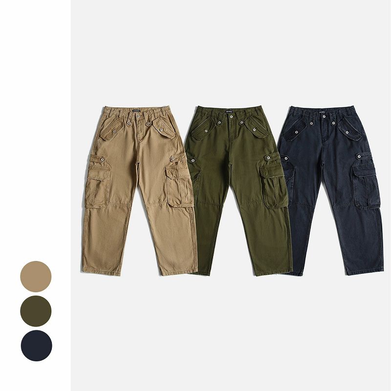 メンズファッション ワーク風 パンツ 男女兼用 ストリート系 ボトムス 秋冬 2025新作★全3色