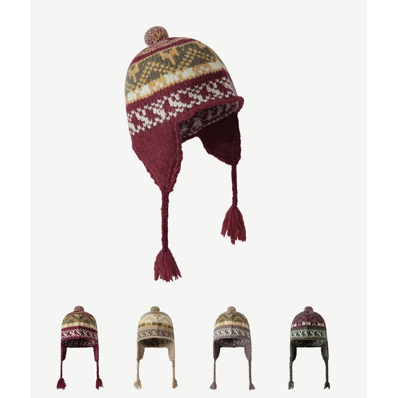 ニット 帽子 男女兼用★全4色