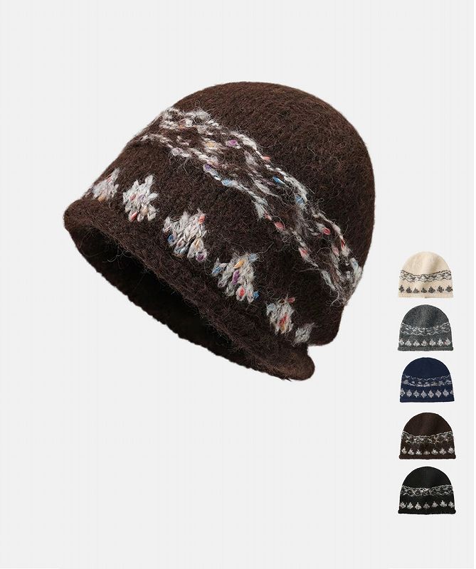 ニット 帽子 男女兼用★全6色