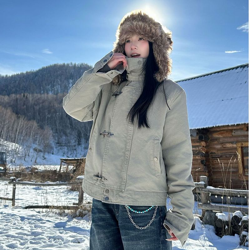 メンズファッション ワーク風 ジャケット 男女兼用 ストリート系 アウター  秋冬 2025新作★全2色