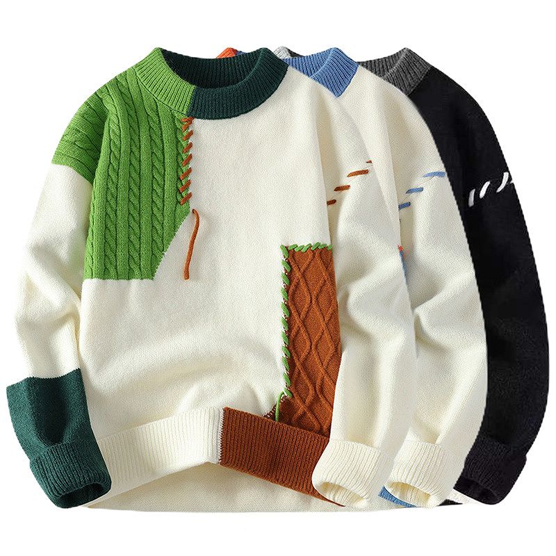 メンズファッション 長袖 ニット・セーター 男女兼用 ストリート系 トップス 秋冬 2025新作★全3色