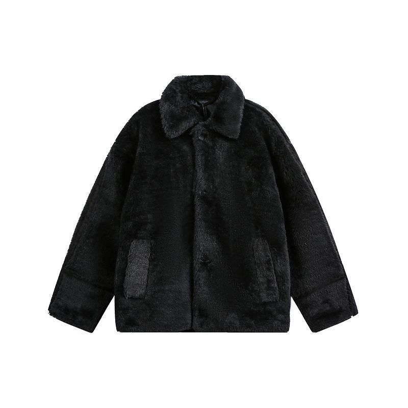 メンズファッション シープボア 中綿 ジャケット 男女兼用 ストリート系  アウター 秋冬 2025新作★