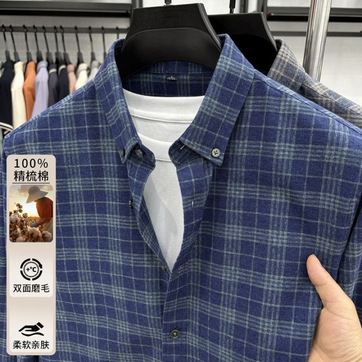 メンズファッション チェック柄 長袖 シャツ 男女兼用 カジュアル アウター  春秋冬 2025新作★全5色