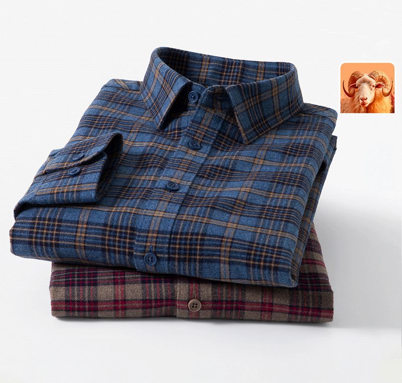 メンズファッション チェック柄 長袖 シャツ 男女兼用 カジュアル アウター  春秋冬 2025新作★全2色