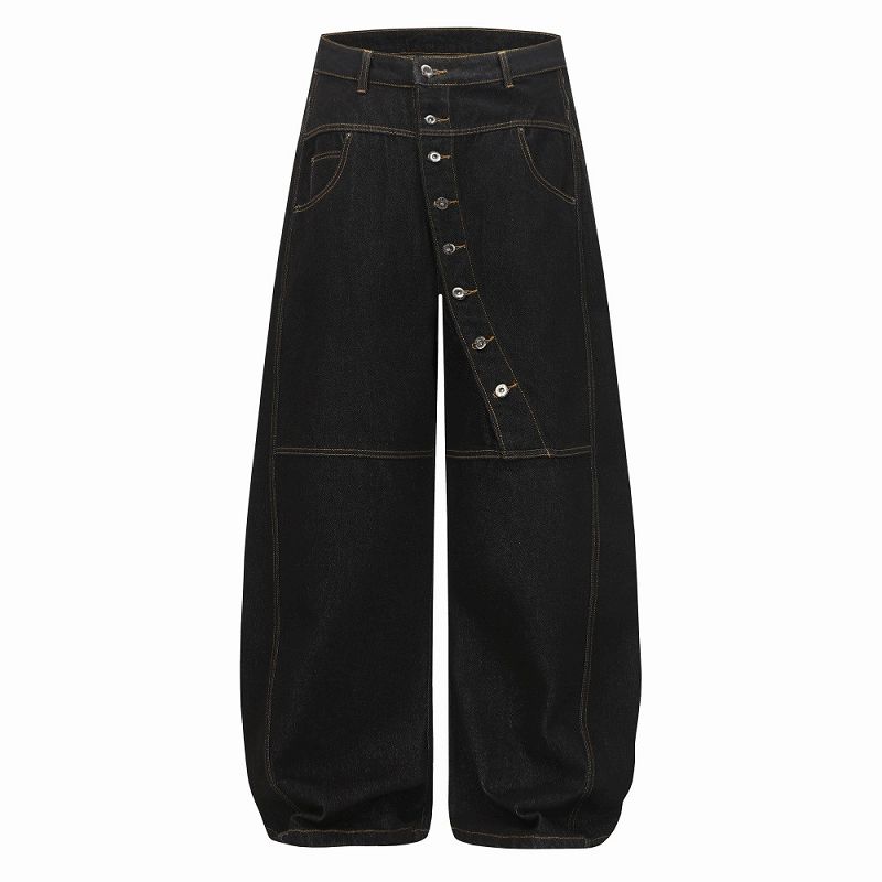 メンズファッション デニム パンツ 男女兼用 ストリート系 ボトムス 秋冬 2025新作★