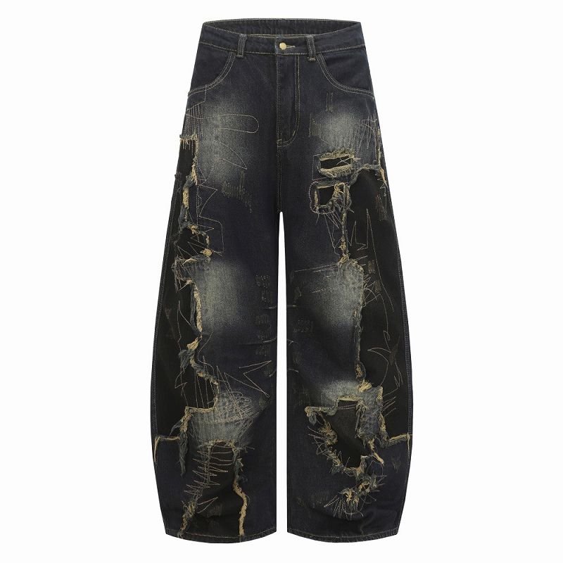 Imperfect Denim アートプリントデニム Imperfect Denim アートプリントデニム