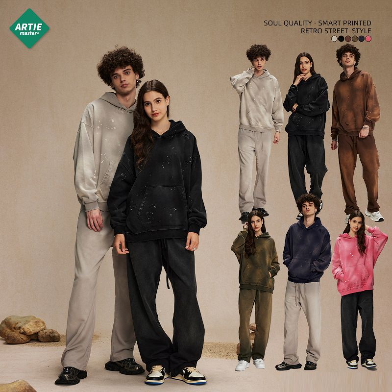 メンズ 生地450g ビンテージ風 裏パイル パーカー 男女兼用 ストリート系 秋冬 2026新作★全6色