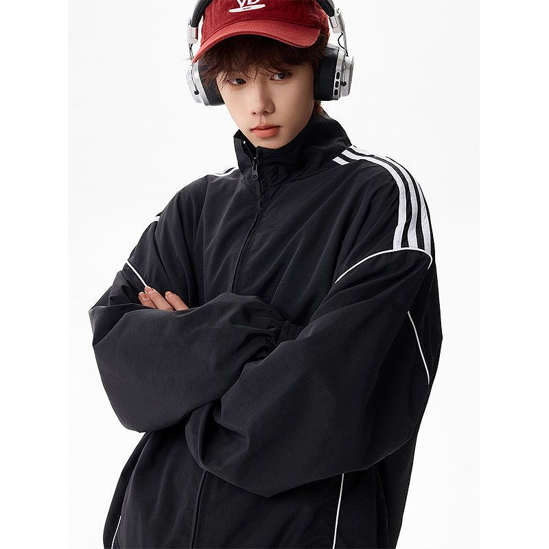 メンズ スポーツ風 ジャケット 男女兼用 防風 防寒 アウター 春夏秋 2026新作★全3色