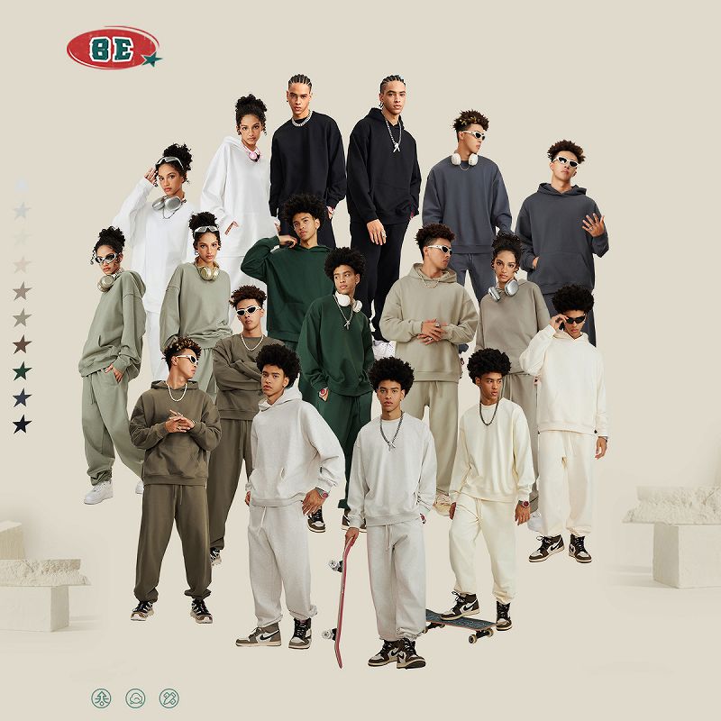 メンズ 裏パイル 無地 パーカー 男女兼用 カジュアル ジョガーパンツ セットアップ 秋冬 2026新作★全9色