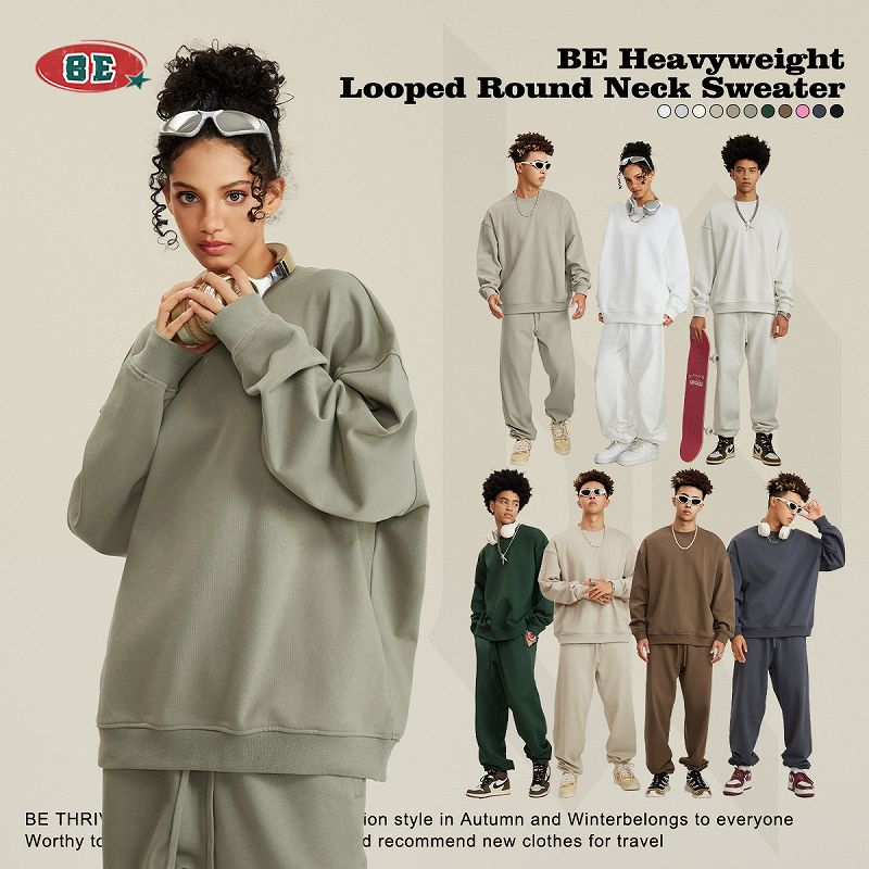 メンズ 裏パイル 無地 トレーナー 男女兼用 カジュアル ジョガーパンツ セットアップ 秋冬 2026新作★全9色