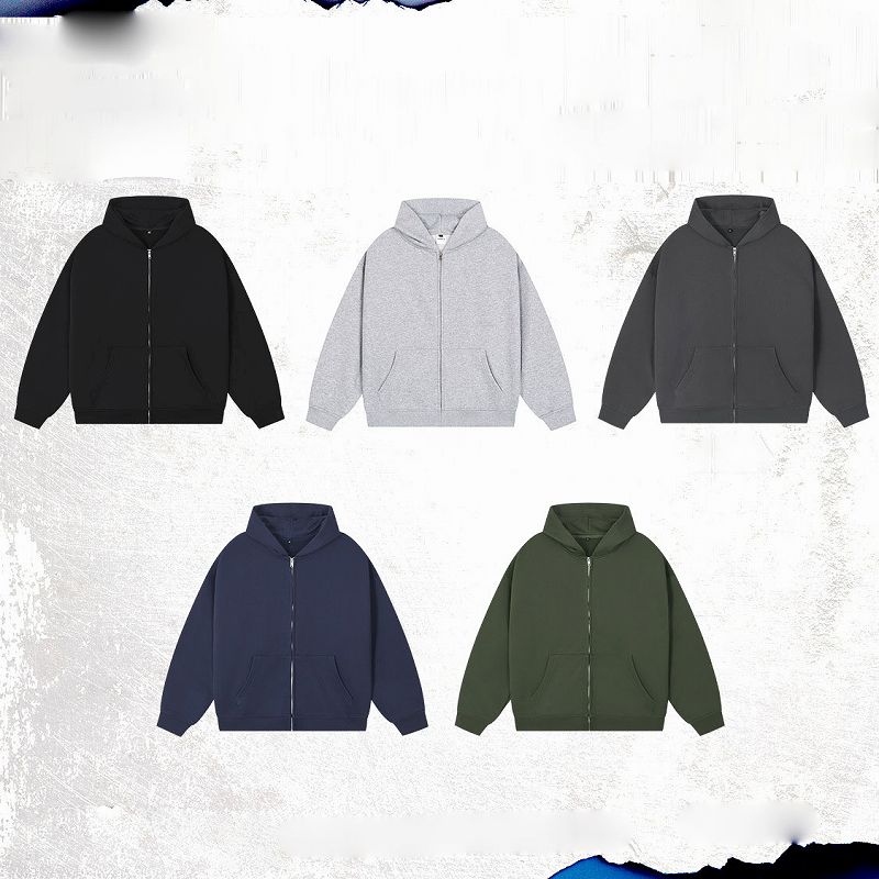 メンズ 裏パイル ジップアップ パーカー 男女兼用 ストリート系 トップス 秋冬 2026新作★全5色