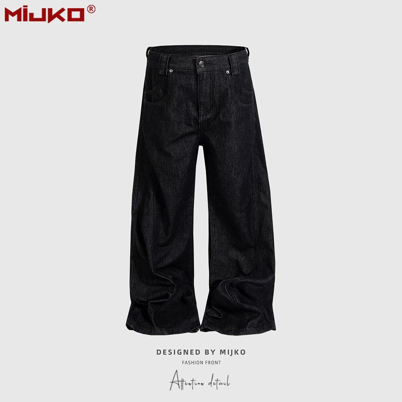 メンズファッション デニム パンツ 男女兼用 ストリート系 ボトムス 春秋 2026新作★