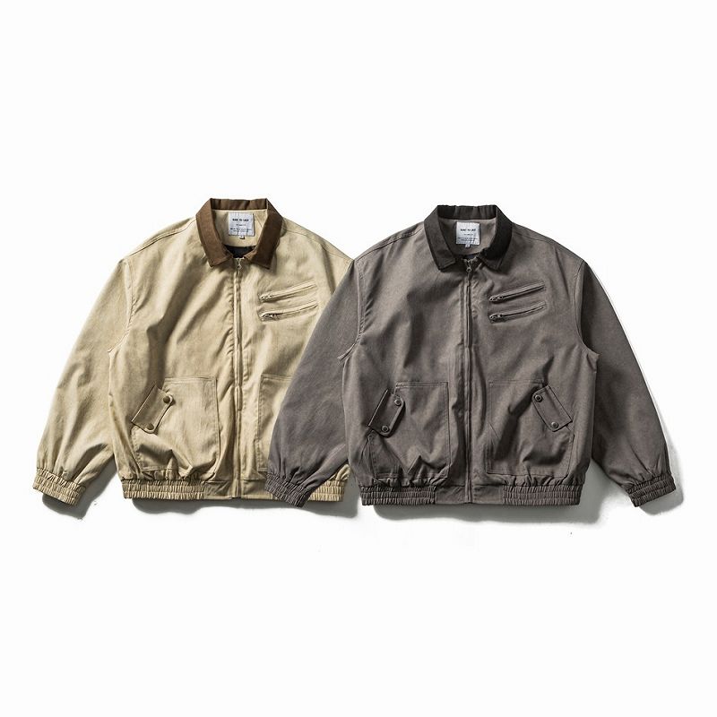 メンズ ワーク風 ジャケット 男女兼用 ストリート系 防寒アウター 春秋 2026新作★全2色