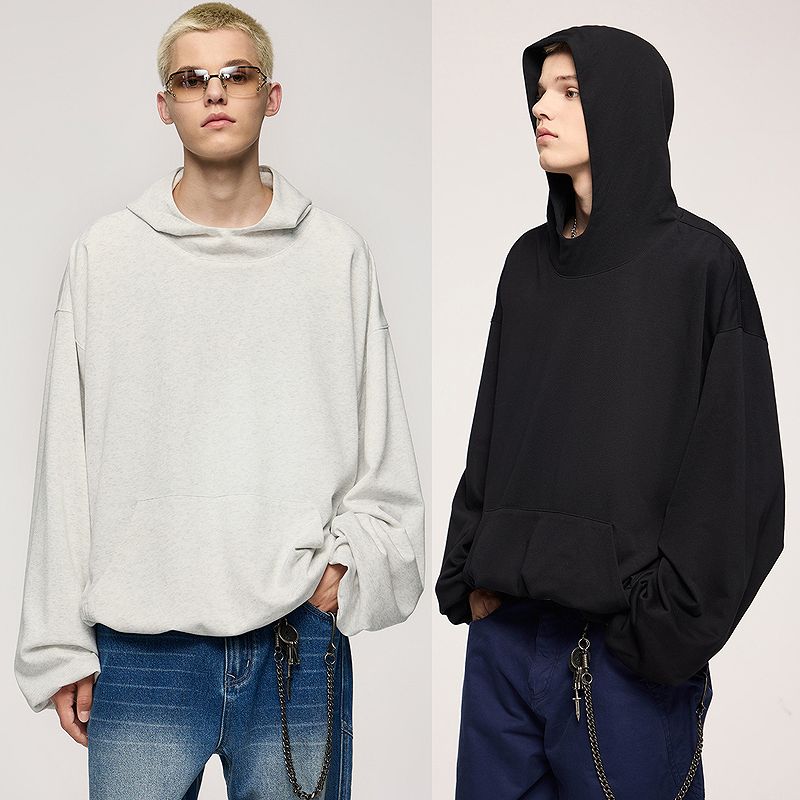 メンズファッション 無地 パーカー 男女兼用 ストリート系 トップス 春秋 2026新作★全2色