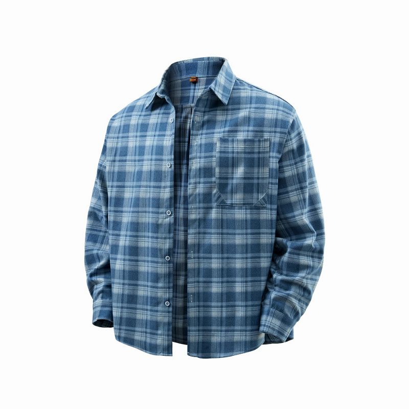 メンズ チェック柄 長袖 シャツ 男女兼用 ストリート系 トップス  春秋 2026新作★全2色