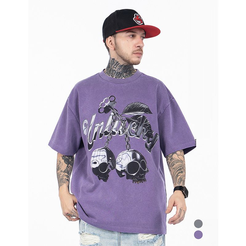 メンズ ビンテージ風 半袖 Tシャツ 男女兼用 ストリート系 トップス 春夏 2026新作★全2色