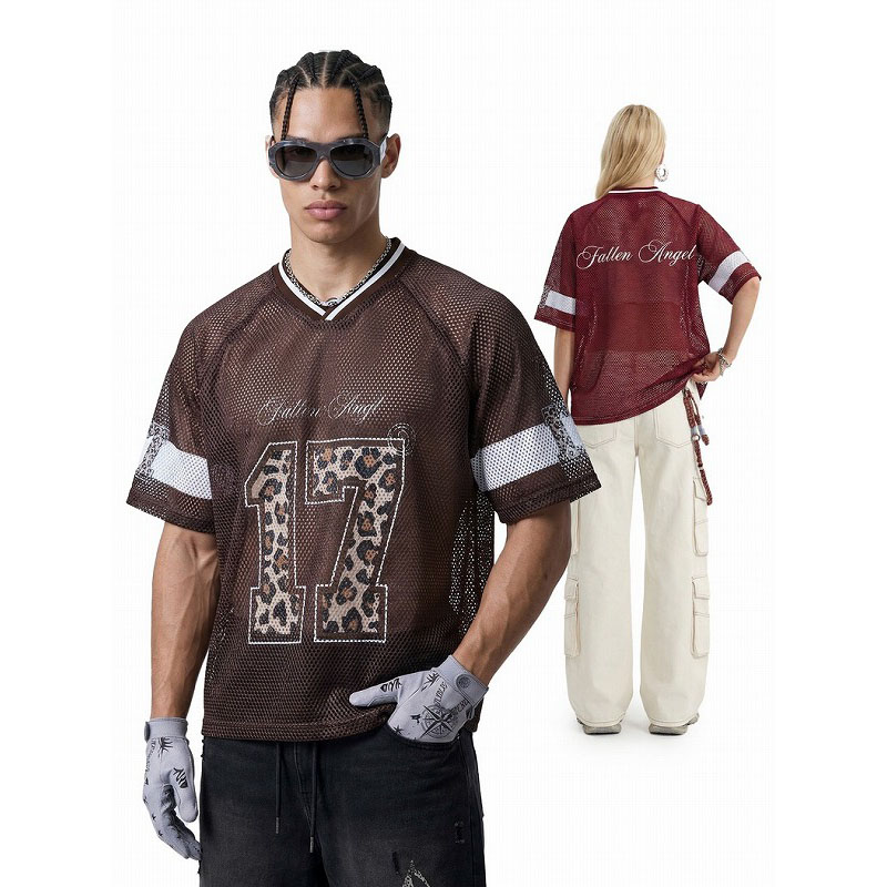 メンズ デジタルプリント ベースボールシャツ 欧米風 スポーツトップス 夏新作 Vネック 半袖Tシャツ★