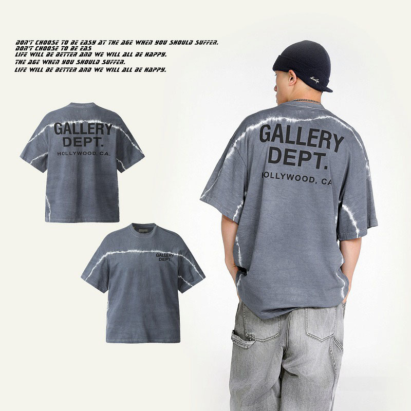 メンズ 高品質 プリント ストリート半袖Tシャツ ワイドシルエット ショート丈 高街系 カジュアルトップス★